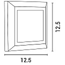 Φωτιστικό LED επίτοιχο Slim 125x125mm 3W  Θερμό λευκό 3000K Λευκό Pro 145-52004 Eurolamp