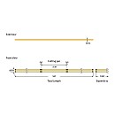 Ταινία LED SMD COB DC 24V IP4412W/m Φυσικό λευκό 4000K  960LM/m 480LED/m Eurolamp 145-72021 5 μέτρα