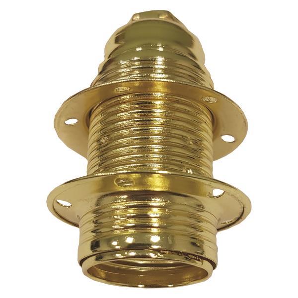 Ντουί μεταλλικό χρυσό E14 230V με 2 δακτυλίδια 147-23044 EUROLAMP