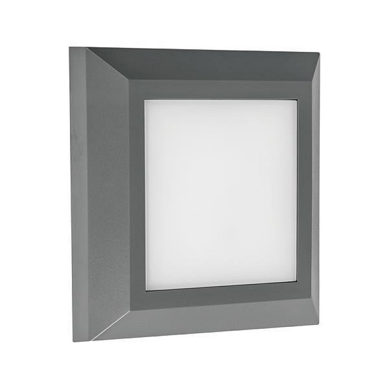 Φωτιστικό LED επίτοιχο Slim 125x125mm 3CCT  Γραφίτης Pro ARTE ILLUMINA 145-52087 Eurolamp