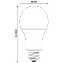 Λαμπτήρας Led Ε27 9.7 Watt Θερμό λευκό 2700K + RGB με IR τηλεχειριστήριο AVIDE ATC