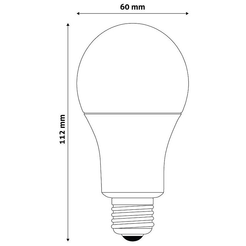 Λαμπτήρας Led Ε27 9.7 Watt Θερμό λευκό 2700K + RGB με IR τηλεχειριστήριο AVIDE ATC