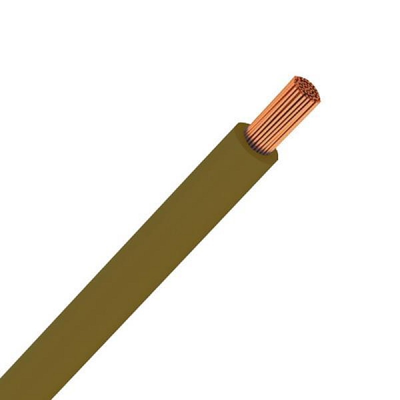 Εύκαμπτο καλώδιο 1 x 1.5 mm² HO7V-K  NYAF Καφέ 150-13413 Wairel