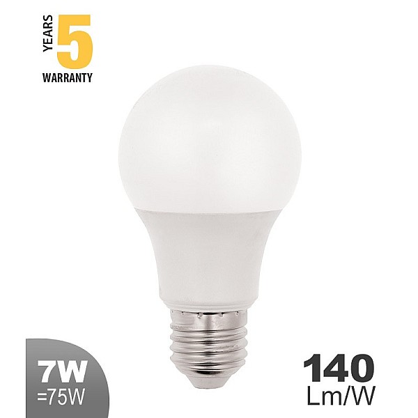 Λαμπτήρας Led E27 A60 7Watt Φυσικό Λευκό 4000K SUPREME 1519550 VITO