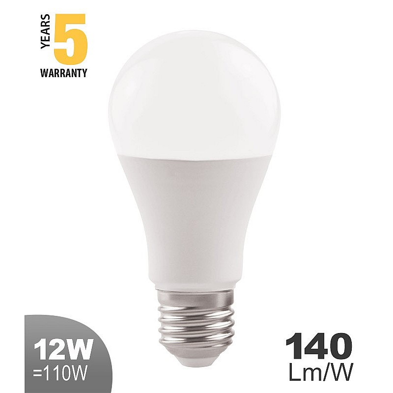 Λαμπτήρας Led E27 A60 12Watt Φυσικό Λευκό 4000K SUPREME 1519610 VITO