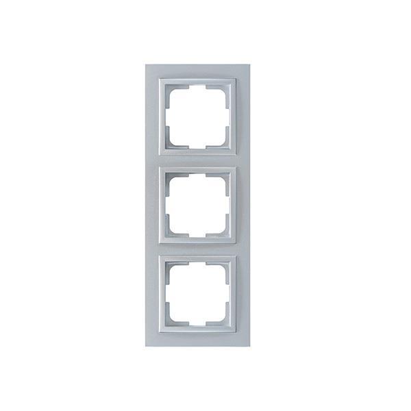 Πλαίσιο 3 θέσεων Ασημί 152-10482 MONO ELECTRIC Despina by Eurolamp