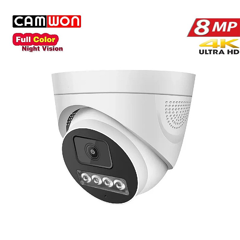 CAMWON MHD-VNA1O800 Dome Full Color Night Vision κάμερα HD 8Mpixels 4K 3in1 2.8mm  Λευκή