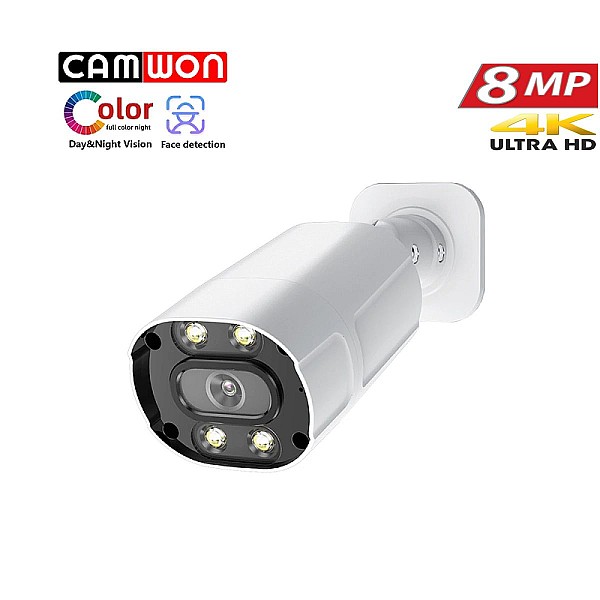 CAMWON MHD-FW24S800 Full Color Night Vision κάμερα UHD 8Mpixels 4K 3in1 2.8mm IP66 Λευκή