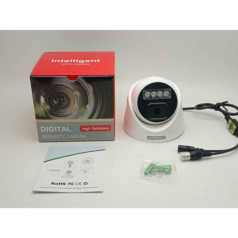 CAMWON MHD-VLAK500 Dome Full Color Night Vision κάμερα HD 5Mpixels 3in1 2.8mm  Λευκή