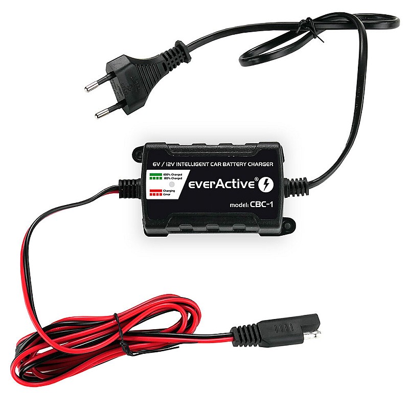 EverActive Φορτιστής Μπαταρίας Αυτοκινήτου 6/12V CBC-1 6V & 12V 