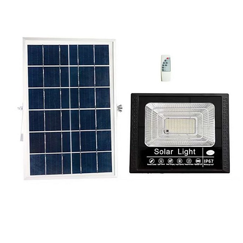 Ηλιακός Προβολέας LED 80W Ψυχρό λευκό 6400Κ Μαύρος JD-8880 ΟΕΜ