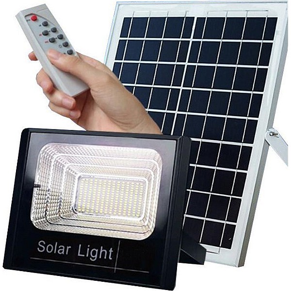 Ηλιακός Προβολέας LED 25W Ψυχρό λευκό 6400Κ Mαύρος JD-8825 ΟΕΜ