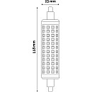 Λαμπτήρας LED προβολέα 10watt R7S Ψυχρό λευκό 118mm 910lm Dimmable ABR7SCW10W-D Avide 