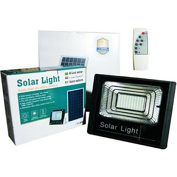 Ηλιακός Προβολέας LED 25W Ψυχρό λευκό 6400Κ Mαύρος JD-8825 ΟΕΜ