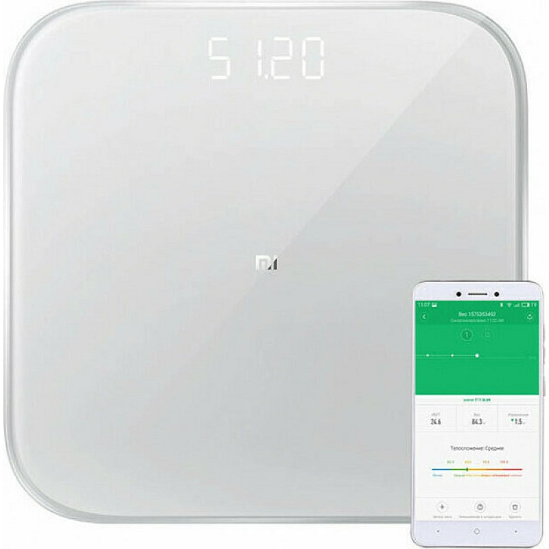 Xiaomi Mi Smart Scale 2 Ζυγαριά με Bluetooth σε Λευκό χρώμα NUN4056GL