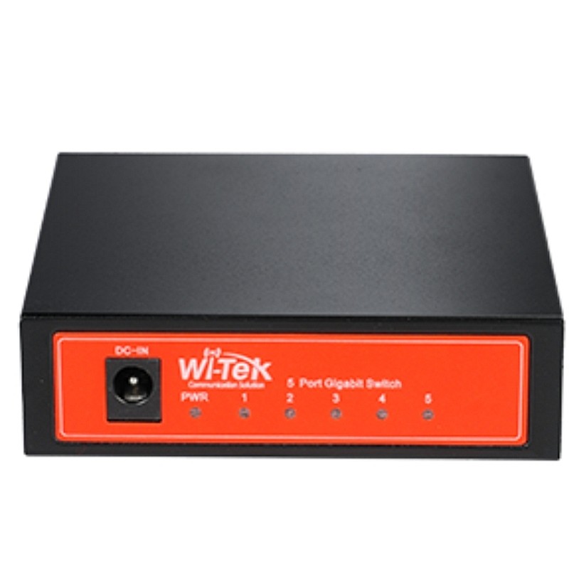 Wi-Tek WI-SG105 v2 Unmanaged L2 Switch με 5 Θύρες Gigabit (1Gbps) Ethernet