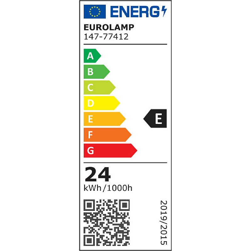  Λαμπτήρας Led E27 G120 24Watt  Ε27 ψυχρό λευκό 6500K 147-77412 Eurolamp 