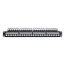  Keystone patch panel 19" 24 x RJ45 κατηγορίας 5e, 6 ή 6A μαύρο Linkeo C Legrand 632850