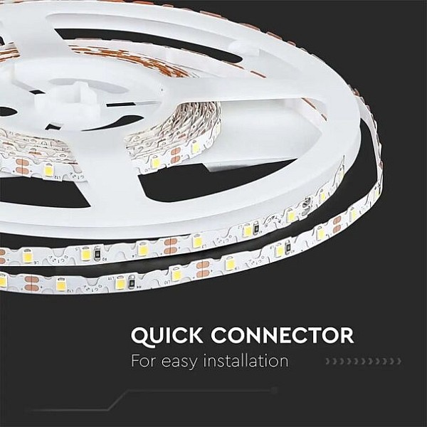 Ταινία led ισχύος 4.2/m με 60 leds smd 3528 /mt ψυχρό λευκό 6500K 5 μέτρα VT-3526-60 V-TAC 212005