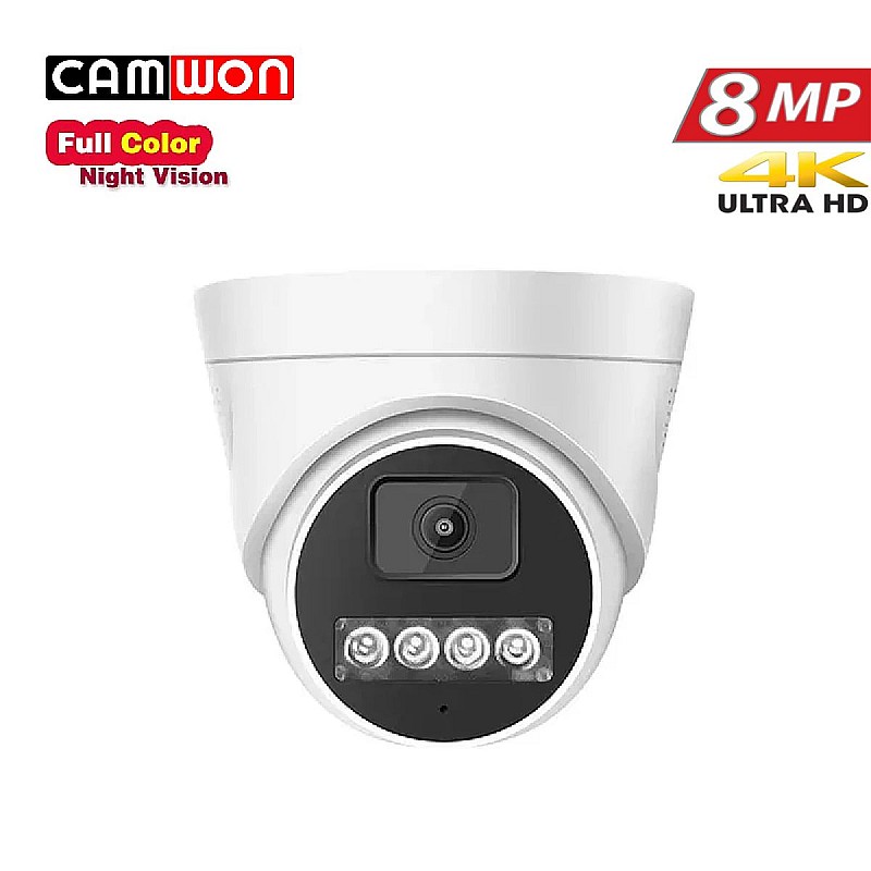 CAMWON MHD-VNA1O800 Dome Full Color Night Vision κάμερα HD 8Mpixels 4K 3in1 2.8mm  Λευκή