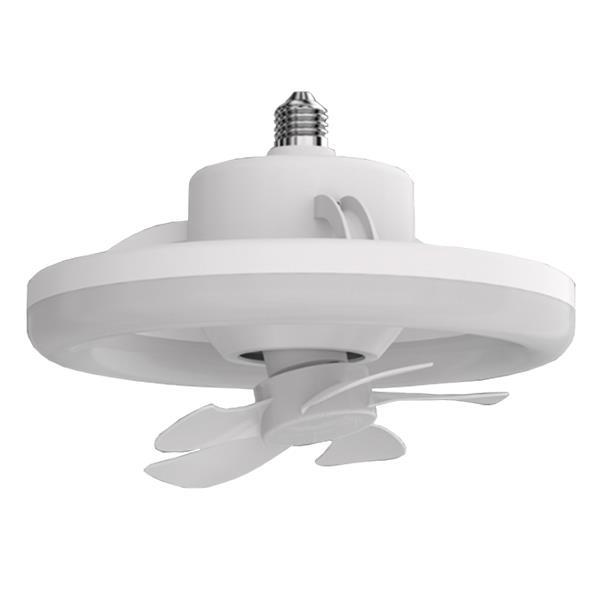 Ανεμιστήρας 10W με Φωτιστικό Φ26 30W 3CCT Dimmable Λευκό σώμα  βιδωτό σε Ε27 και κοντρόλ 300-20514 Eurolamp