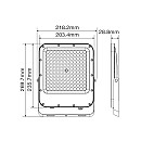 Προβολέας LED SMD 100W 12000Lm Ψυχρό Λευκό 6000Κ IP65 Γκρι RONA 3022790 VITO