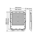 Προβολέας LED SMD 150W 18000Lm Ψυχρό Λευκό 6000Κ IP65 Γκρι RONA 3022800 VITO