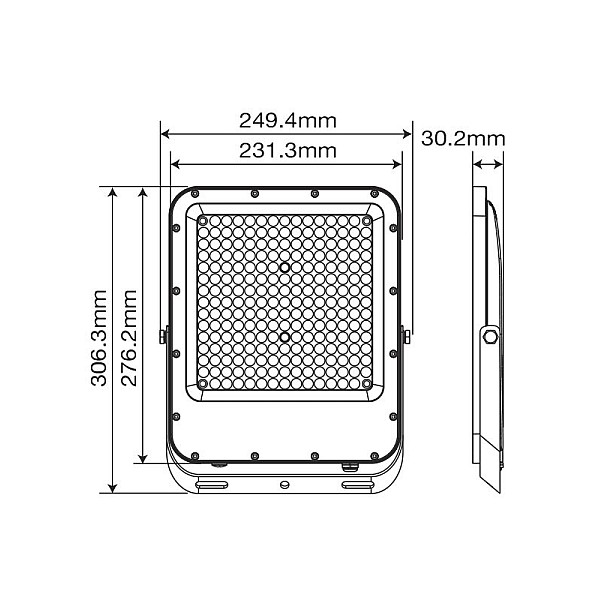 Προβολέας LED SMD 150W 18000Lm Ψυχρό Λευκό 6000Κ IP65 Γκρι RONA 3022800 VITO