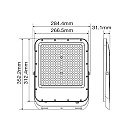 Προβολέας LED SMD 200W 24000Lm Ψυχρό Λευκό 6000Κ IP65 Γκρι RONA 3022810 VITO