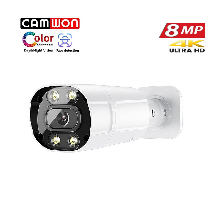 CAMWON MHD-FW24S800 Full Color Night Vision κάμερα UHD 8Mpixels 4K 3in1 2.8mm IP66 Λευκή