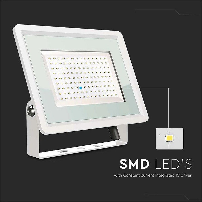 Προβολέας LED  200W φυσικό λευκό 4000K Λευκός VT-49204 6735 V-TAC