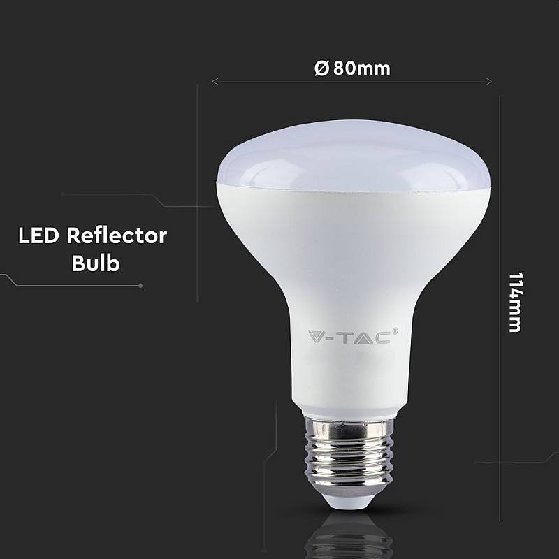 Λαμπτήρας Led SAMSUNG E27 R63 8.5Watt Φυσικό Λευκό 4000Κ VT-263 21142 V-TAC