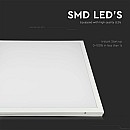 LED Panel backlit 60×60cm 36 WATT  Τετράγωνο  2 σε 1 χωνευτό ή εξωτερικό Φυσικό λευκό 4000K VT-6139 638011 V-TAC