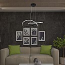 Φωτιστικό οροφής LED Designer 20W 3000K Θερμό λευκό σε Μαύρο χρώμα 8012 V-TAC