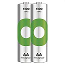 GP Μπαταρία Επαναφορτιζόμενη RECYKO AA 1300mAh 2 Τεμάχια