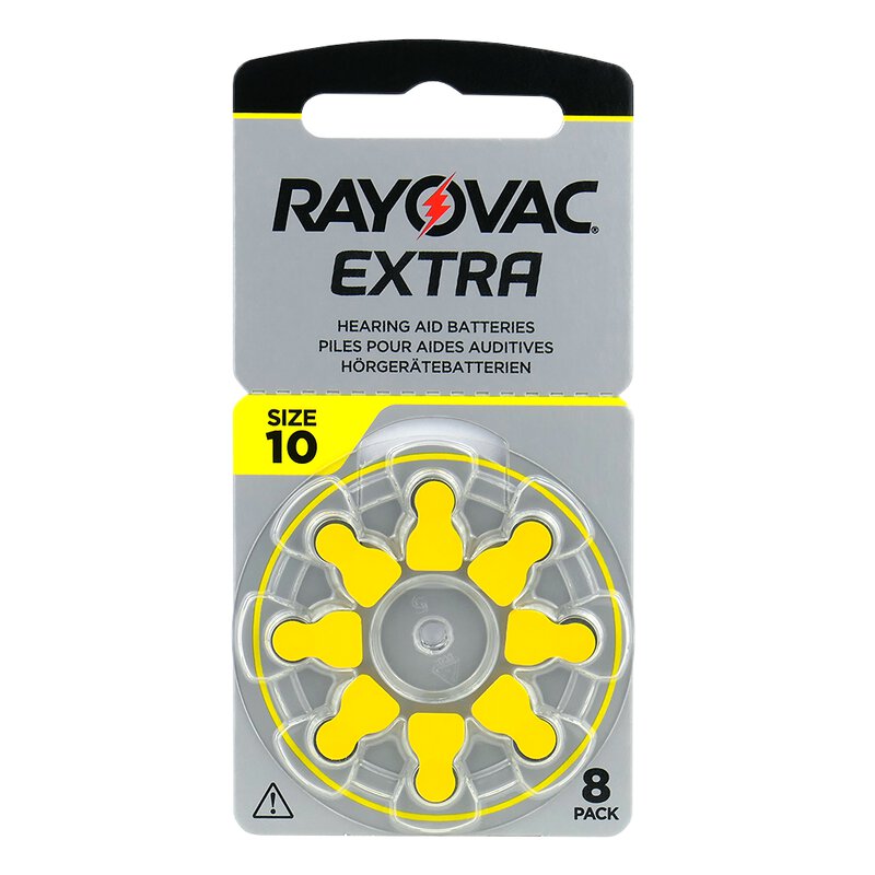 RAYOVAC extra advanced μπαταρίες ακουστικών Βαρηκοΐας 1,45V PR70 10 blister 8 τεμαχίων