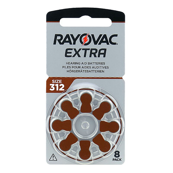 RAYOVAC extra advanced μπαταρίες ακουστικών Βαρηκοΐας 1,45V PR41 312 blister 8 τεμαχίων