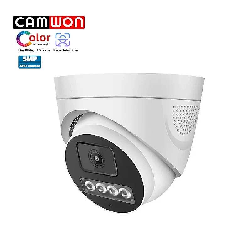 CAMWON MHD-VLAK500 Dome Full Color Night Vision κάμερα HD 5Mpixels 3in1 2.8mm  Λευκή