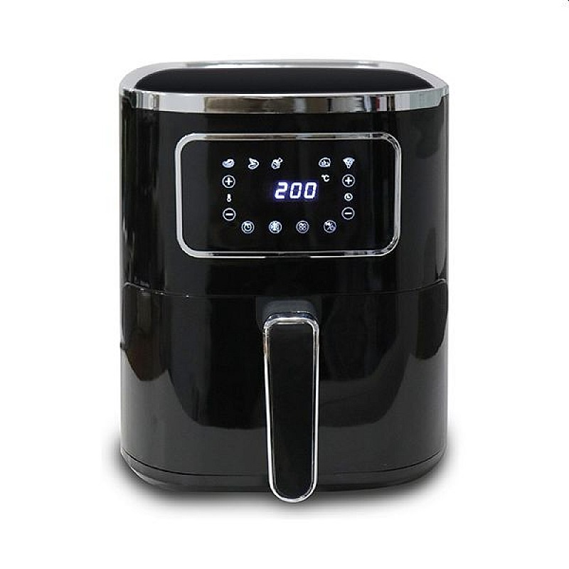 Φριτέζα Αέρος με αποσπώμενο κάδο 5L 1450W μαύρη Air Fryer 300-70040 Eurolamp