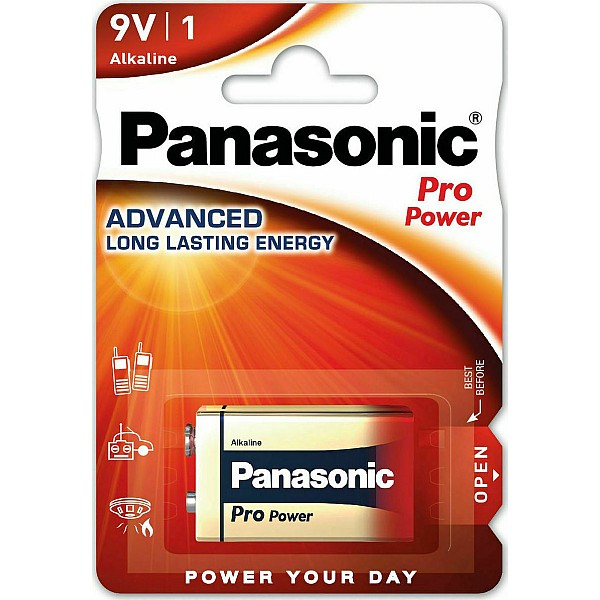 Panasonic Pro Power Αλκαλική Μπαταρία 9V 6LR61 1 τεμάχιο