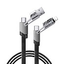 Remax RC-C189 Zinc Alloy Braided USB/USB-C 4in1 Lightning/Type-C 65W 1m  