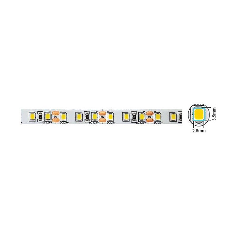 Ταινία led ισχύος 9,6W/m 120led/m 2835 IP65 Φυσικό Λευκό 4000Κ STRIPLED-PLUS 5 μέτρα 5540660 VITO