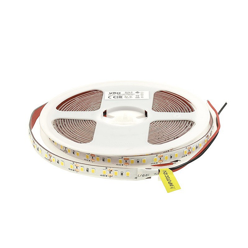 Ταινία led ισχύος 9.6 w/m 120 led/m 2835 IP20 ψυχρό λευκό 6500K STRIPLED-PLUS 5 μέτρα 5501201 VITO