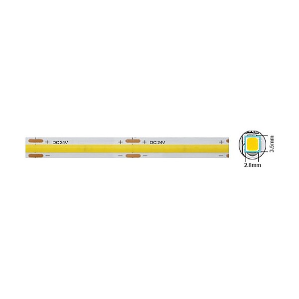 Ταινία led ισχύος 12W/m 320led/m COB IP20 Φυσικό Λευκό 4000Κ STRIPLED-PLUS 5 μέτρα 5540600 VITO