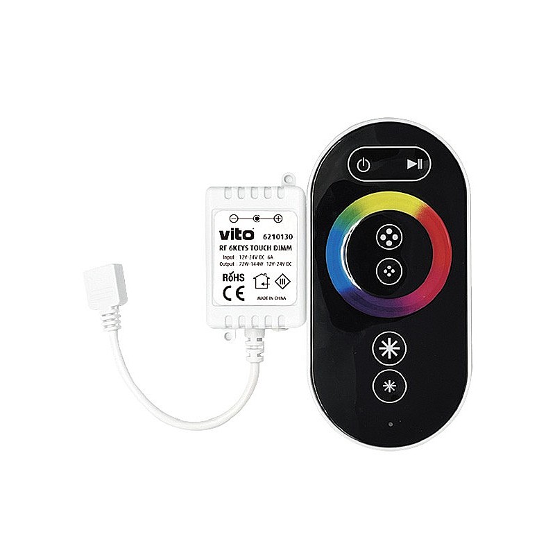 Led strip Controller RGB με Τηλεχειριστήριο αφής MAESTRO-4 12-24V DC MAX 144 6210130 VITO