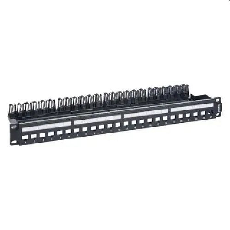  Keystone patch panel 19" 2 x RJ45 κατηγορίας 5e, 6 ή 6A μαύρο Linkeo C Legrand 632850