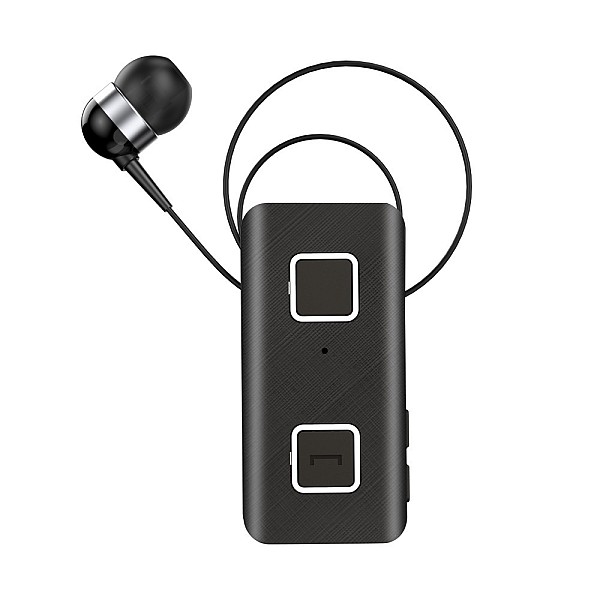 XO - BE31 Bluetooth Μονό Ακουστικό με Καλώδιο που μαζεύει Μαύρο V5.0