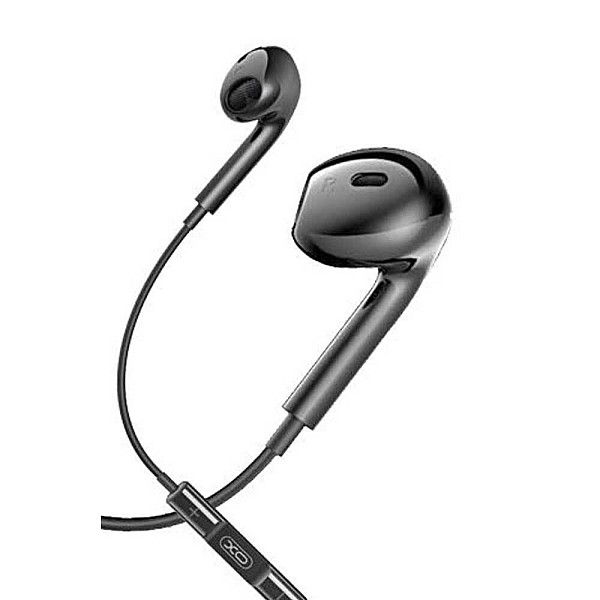 XO - EP74 Earbuds Headset Type C Ακουστικά Handsfree Μαύρο χρώμα