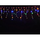 Χριστουγεννιάτικα λαμπάκια LED Βροχή 100Led 180x60cm με διάφανο καλώδιο, Πολύχρωμο Αδιάβροχη IP44 18060C OEM