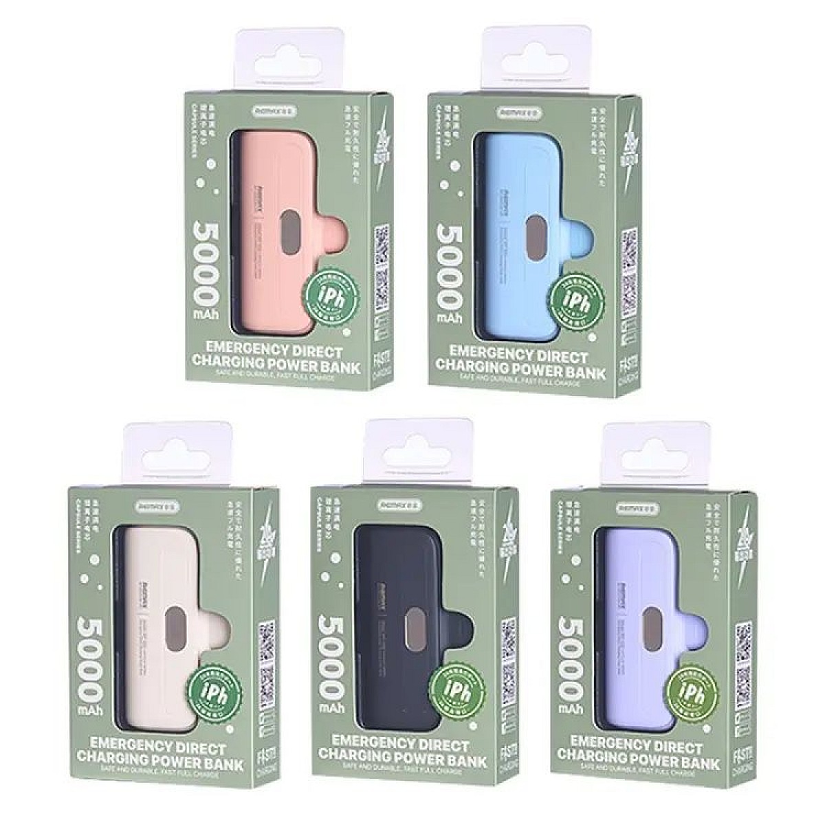 REMAX RPP632 Capsule Series 2A TypeC Emergency Direct Charge Power